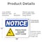 Signmission Pinch Point Hazard Keep Clear OSHA Notice Sign, Plastic, 18in W x 12in L, 2PK OS-2PACK-NS-P-1218-L-17287 - alternate 8